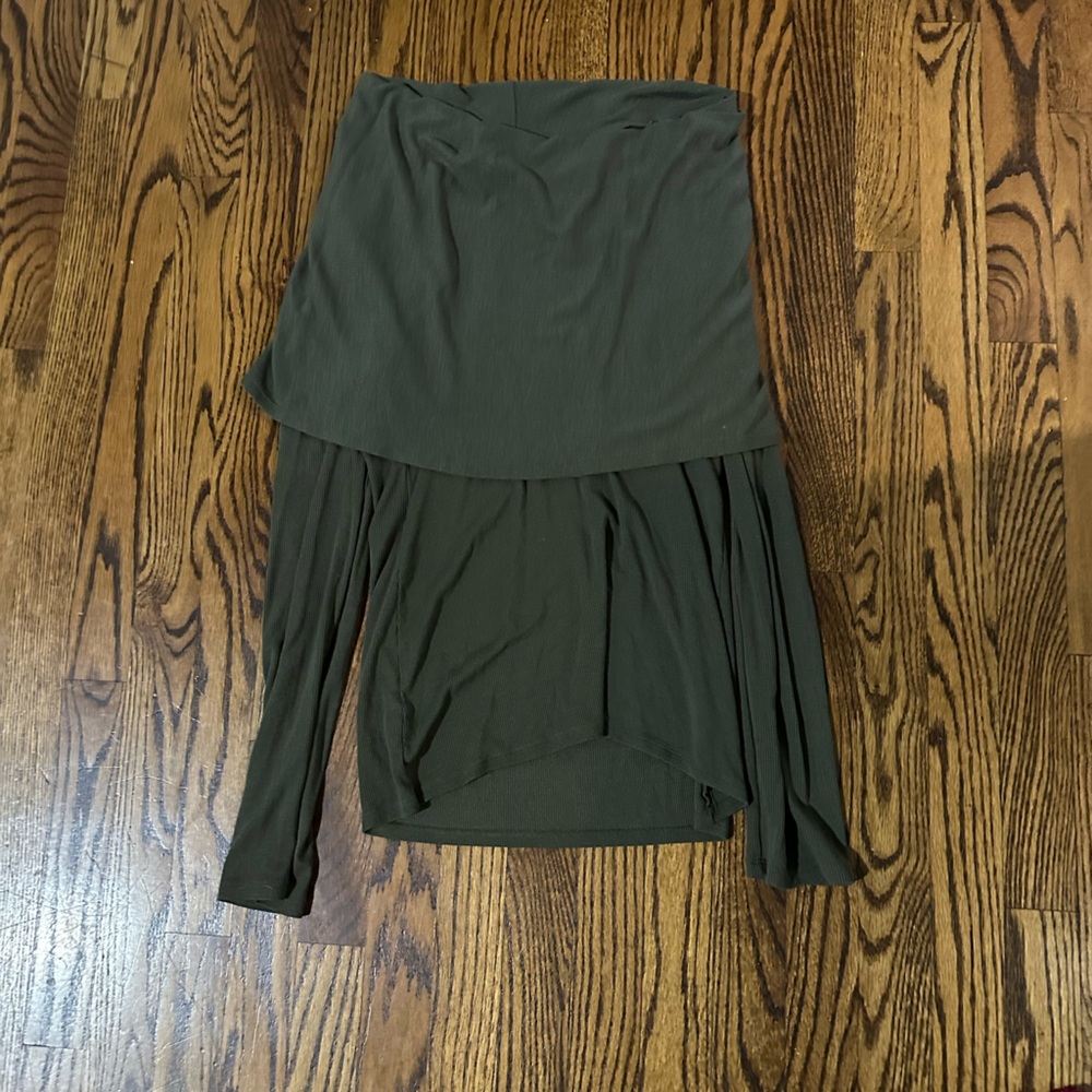 Olive Green off the shoulder top
